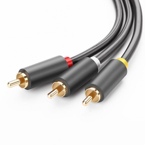G&bl audio i video kabel (high quality) (2m, 3x rca na 3x rca muški, crni) Cene