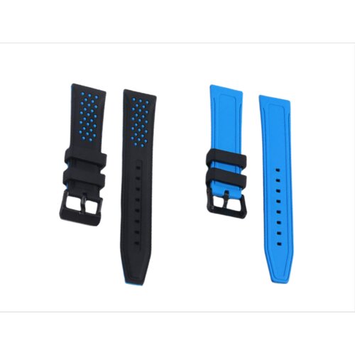 INF Silikonski pašček za uro Huawei/Samsung/Garmin Blue 24 mm, (22076768) Cene