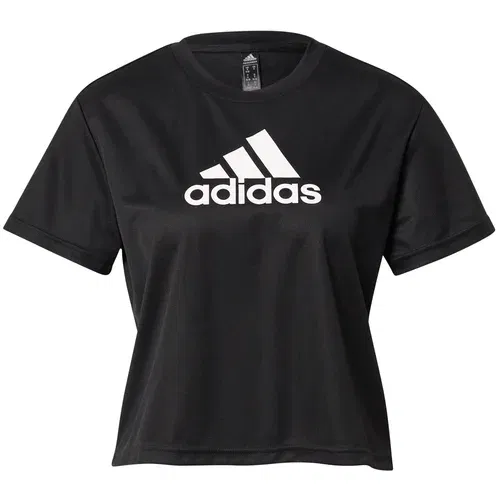 ADIDAS SPORTSWEAR Tehnička sportska majica crna / bijela