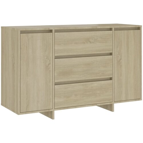 Maison Chic Komoda - Predalnik s 3 predali sonoma hrast 120x41x75 cm iverna plošča, (21719624) Cene