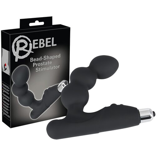 Rebel - sferični vibrator za prostato (črn) Cene