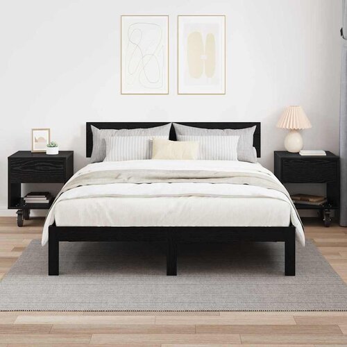  Noćni ormarić 2 pcs Crni hrast 40,5 x 40 x 48 cm Slike