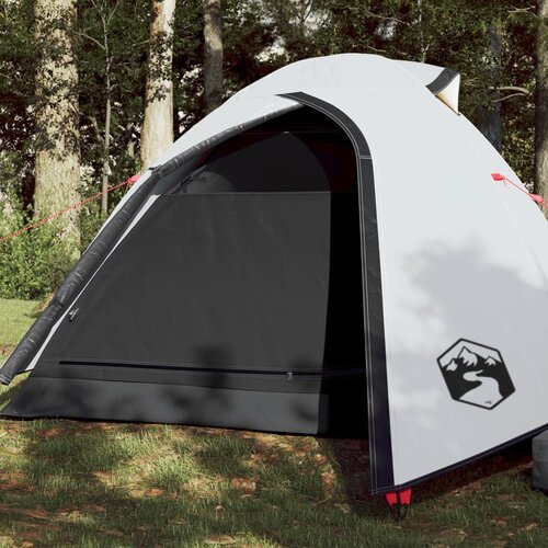 VidaXL &amp;Scaron;otor za kampiranje za 2 osebi bel 264x210x125 cm 185T taft Slike