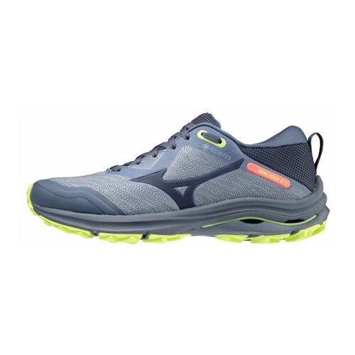 Mizuno wave rider gtx, ženske &amp;scaron;portne superge, vintage indigo/neo lime - 37, (21505987) Slike