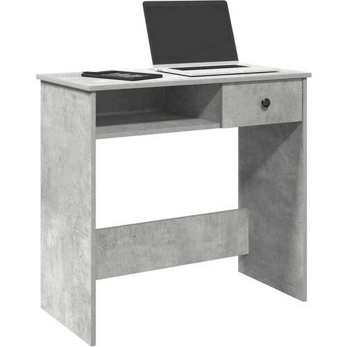 VidaXL Pisalna miza betonsko siva 80x40x75 cm iverna plo&amp;scaron;ča Slike