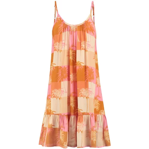 Shiwi Ljetna haljina 'Ibiza' sivkasto bež / narančasta / svijetloroza / bijela