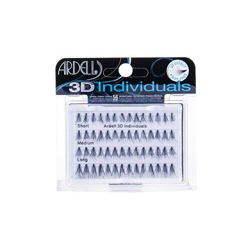 Ardell 3D Individuals Combo Pack darilni set umetne trepalnice 14 kos Short Black + umetne trepalnice 14 kos Medium Black + umetne trepalnice 28 kos Long Black Cene