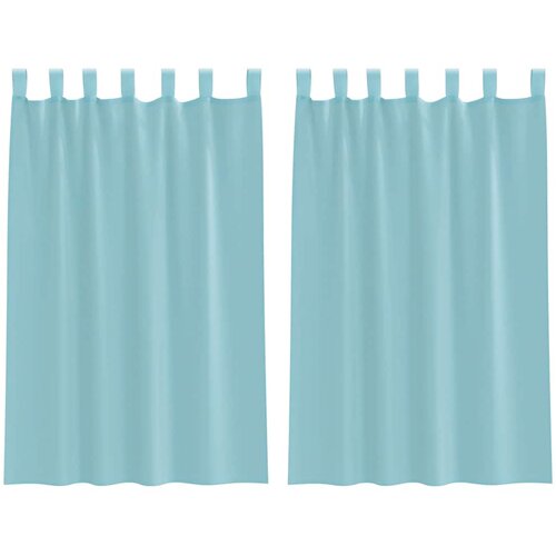 vidaXL Voile zavese z zankami 2 kosa turkizne 140x175 cm, (5000297560) Cene