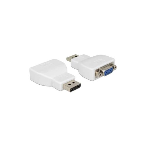 Delock 65568 DisplayPort / VGA adapter [1x mu&scaron;ki konektor DisplayPort - 1x 15-polni mu&scaron;ki konektor D-Sub] bijela Cijene