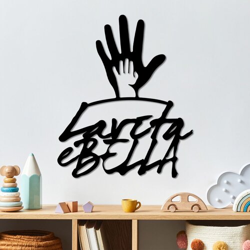 Wallity zidna dekoracija vita e bella 3, 47 x 56 cm, crna Cene