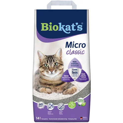 Biokats Micro pijesak za mačke - 14 l