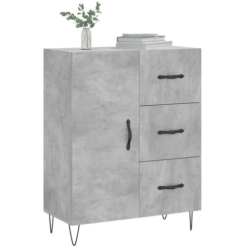  Komoda siva boja betona 69,5x34x90 cm od konstruiranog drva Slike
