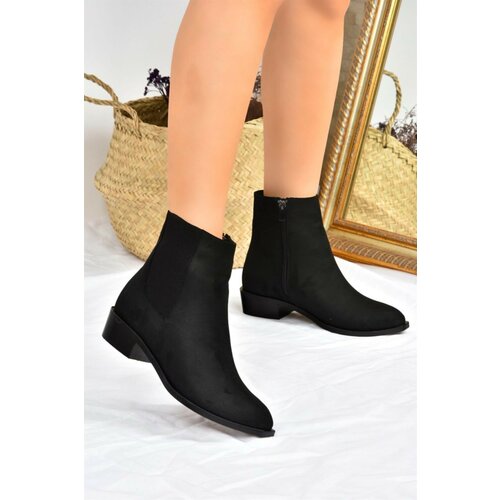 Fox Shoes Women's Black Low Heel Daily Boots Slike
