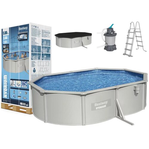 Lean_Toys Kovinski bazen Hydrium 5 m x 3,60 m x 1,20 m Bestway 56586 Slike