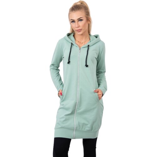 Kesi Women's long hoodie - dark mint Cene