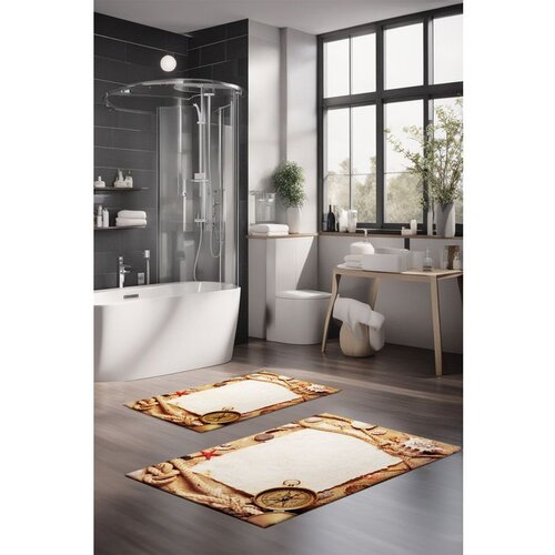  CT-5243 multicolor bathmat set (2 pieces) Cene