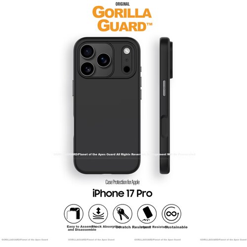  apeguard maska za mobilni telefon iphone 17 pro, crna Cene