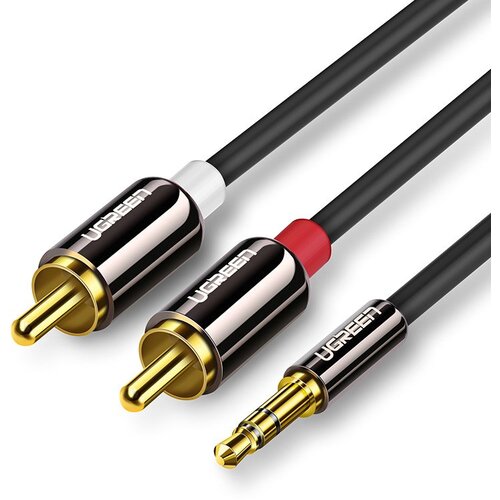 Ugreen Kabel audio kabel 3,5 mm mini jack - 2RCA 3m črn, (21090370) Cene