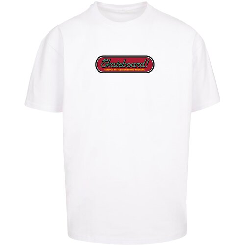 Merchcode Men's T-shirt The Skateboard Magazine Cover No 11 Oversize white Cene
