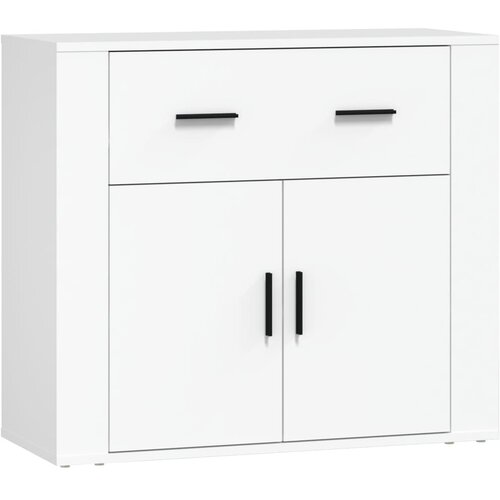 Maison Chic Komoda - Predalnik bela 80x33x70 cm inženirski les, (21716337) Slike