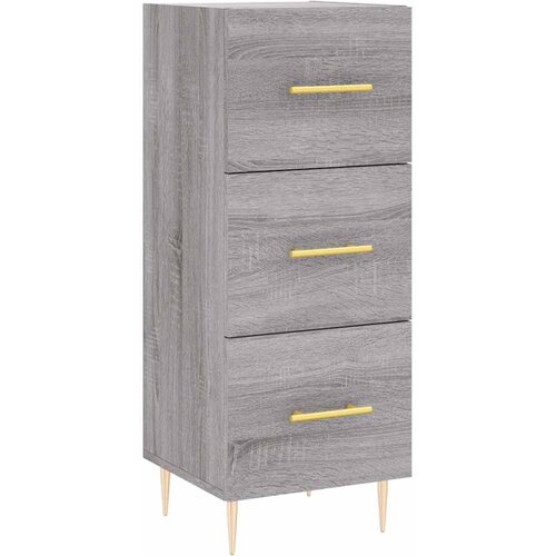  Visoka komoda siva sonome 34,5x34x180 cm od konstruiranog drva Slike