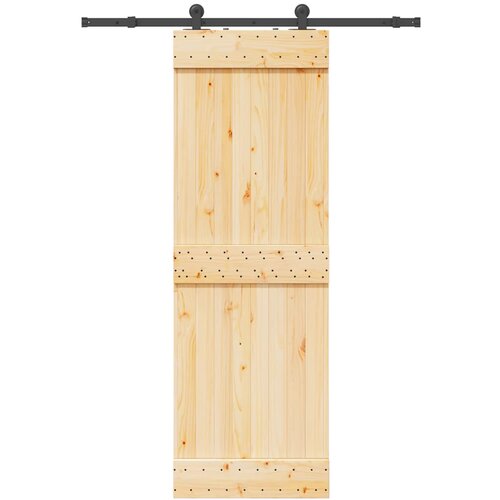 vidaXL Klizna vrata s priborom za montažu 70 x 210 cm masivna borovina Cijene