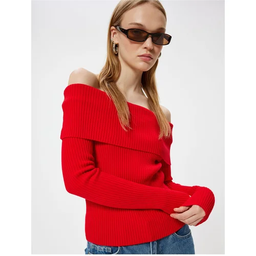 Koton Madonna Collar Sweater Knitwear Basic Textured