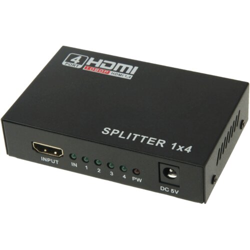 NN-Su HDMI razdjelnik, 1 ulaz - 4 izlaza, Full HD, HDCP, Crni Cijene