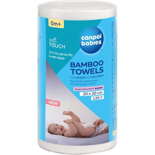 Canpol Bamboo Towels jednokratni ručnici 0m+ 20x20 cm 120 kom Cijene