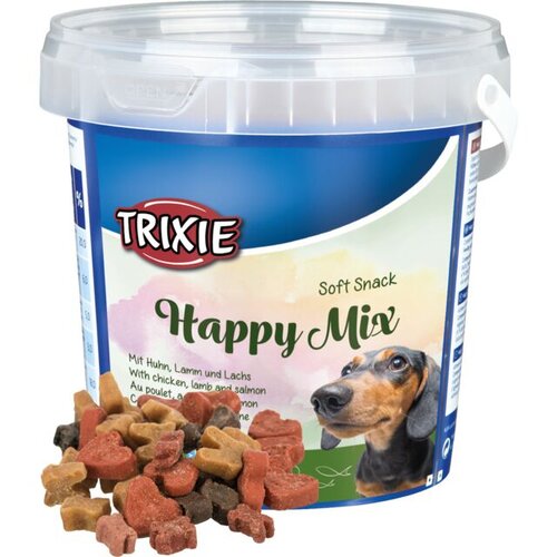 Trixie Poslastice za pse Soft Snack Happy Mix, Piletina, jagnjetina i losos, 500 g Cene