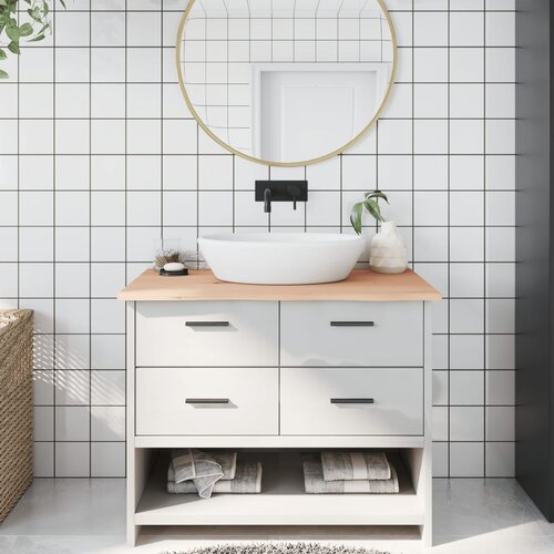VidaXL Kopalni&amp;scaron;ki pult 100x50x2 cm neobdelan trden les Slike