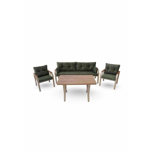 Hanah home 3+1+1 - Green Green Garden Lounge Set Slike