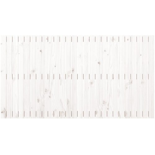  Zidno uzglavlje bijelo 166x3x90 cm od masivne borovine Slike