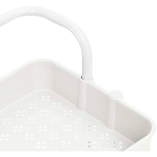  Kuhinjska kolica s 3 razine bijela 42x35x85 cm željezo i ABS Slike