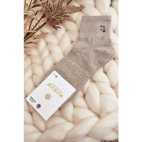 Kesi Women's cotton socks grey Slike