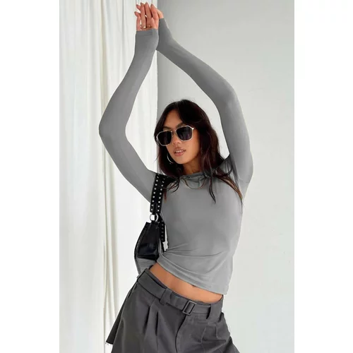 Madmext Bodysuit - Gray - Slim fit