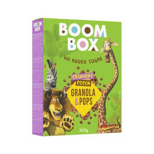 Boom box granola ovsena pops&kakao 300G Slike