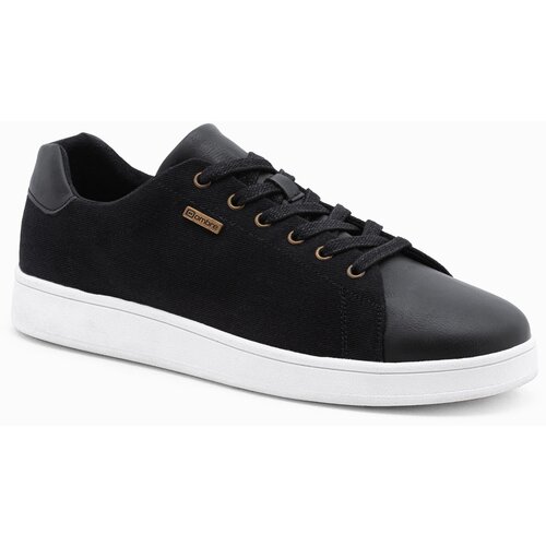 Ombre Men's combined material sneakers shoes - black Slike
