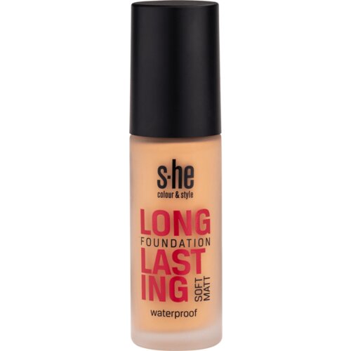S-he colour&amp;amp;style long lasting soft matt tečni puder - 190/004 golden tan 1 kom Slike