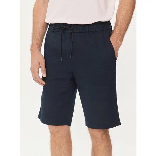 Boss Kratke hlače iz tkanine Chino-Tapered-Ds-1-S 50513027 Mornarsko modra Tapered Fit