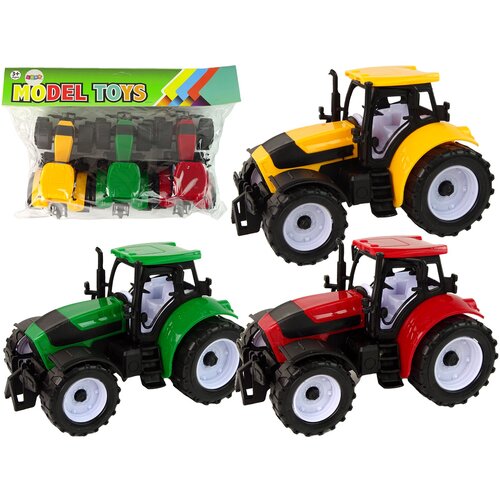  Agricultural Tractor Set Farm 3 Colored Pieces Cene