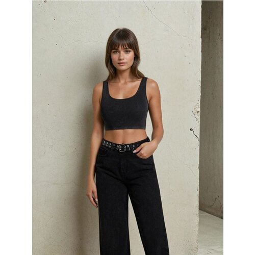 Sinsay Pamučni crop top Slike
