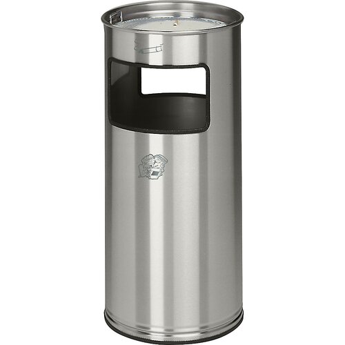 VAR Kombiniran pepelnik, prostornina 37 l, VxØ 700 x 320 mm, nerjavno jeklo, 2 odprtini za vnos Cene