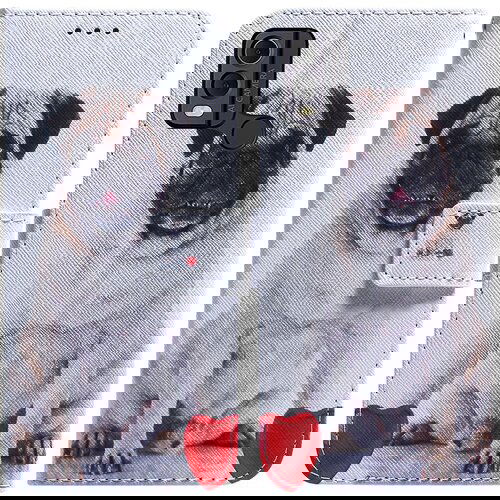 INORCO Preklopni ovitek iz PU usnja proti padcem za Nokio C22 etui za telefon denarnica s potiskom vzorcev s paščkom, (22034460) Cene