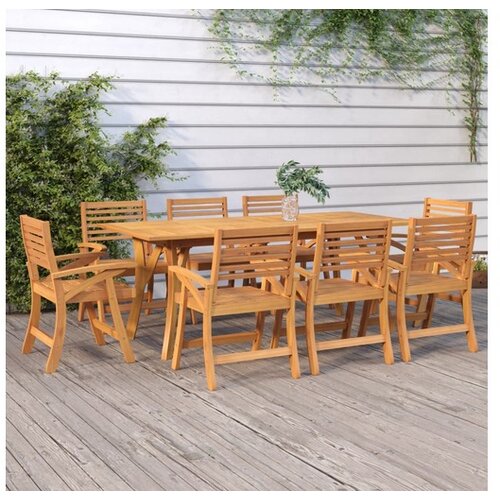  Vrtni stol 200 x 90 x 75 cm od masivnog bagremovog drva Cijene