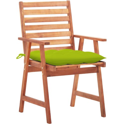 Maison Chic Vrtni jedilni stoli - Stol za vrt 2 kosa z blazinami trden akacijev les JS308, (21878660) Slike