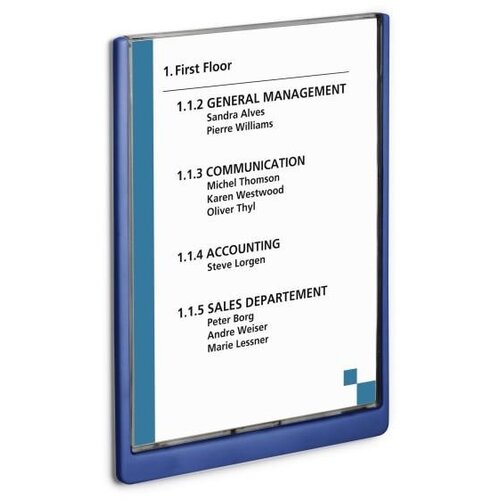  Informacijska tablica click modra a4 210x297mm Slike