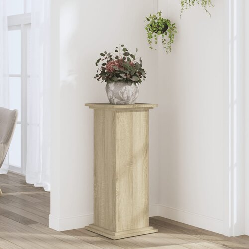 Furnova Stojalo za rastline sonoma hrast 33x33x80 cm inženirski les, (21921096) Slike