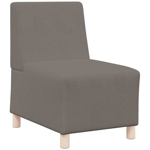 VidaXL Modularna sofa enota brez naslonov Svetlo siva 55 x 74 x 82 cm, (5000138708) Slike