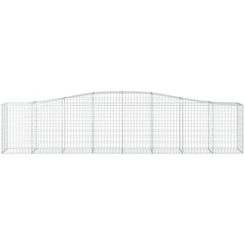  Lučne gabionske ko&amp;scaron;are 25 kom 400x50x80/100cm pocinčano željezo Slike